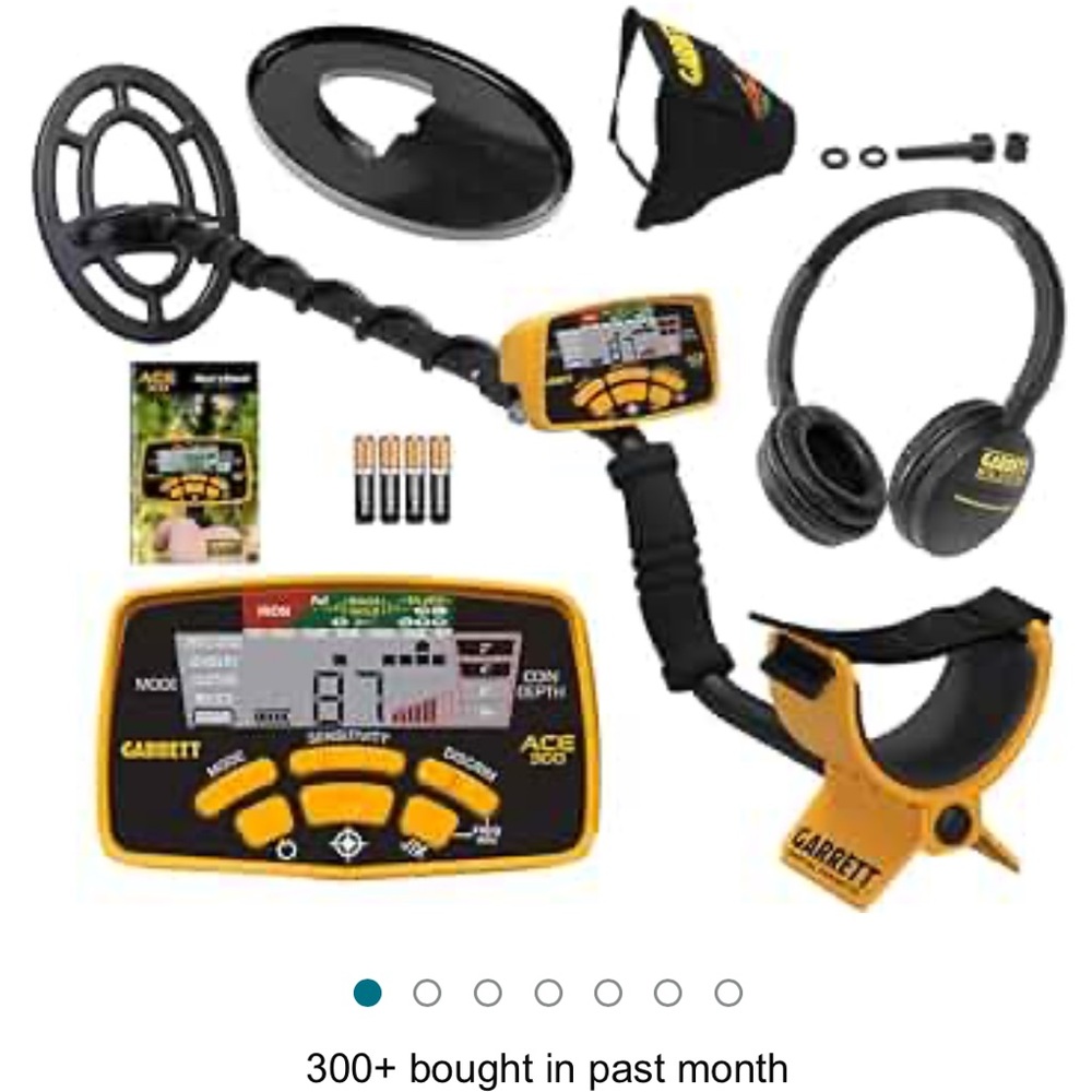 NEW Garrett ACE 300 Metal Detector Waterproof Coil & Headphone Plus Accessories